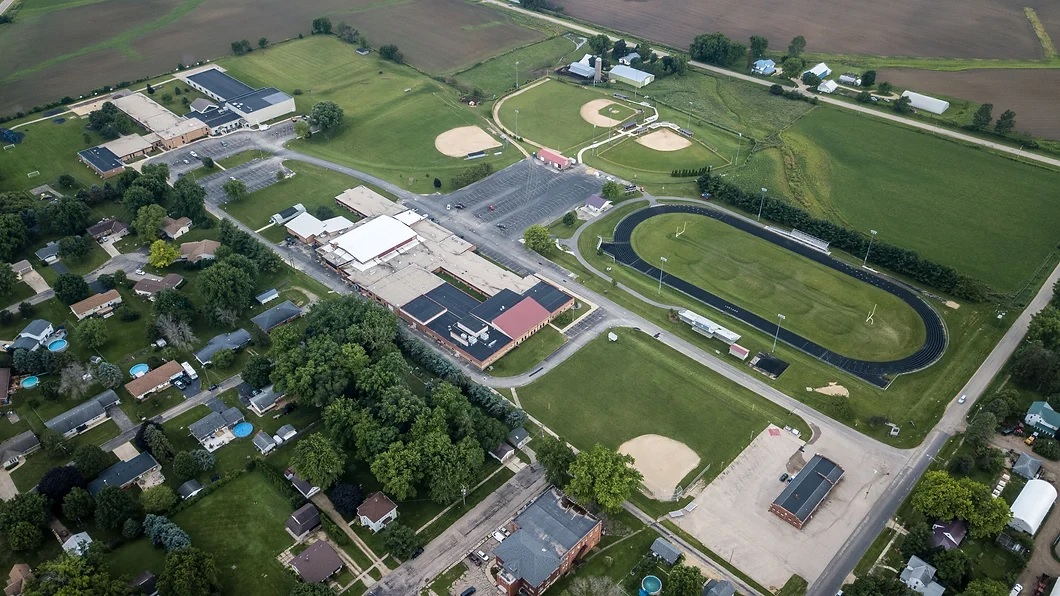 Aerial View of Village of  Dakota